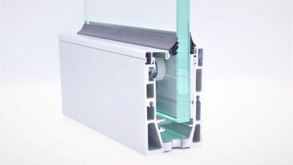 Profil aluminium 3m pour vitrage 88,2mm